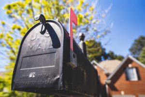 black mailbox